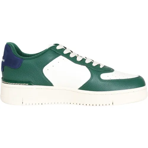 White Green Blue Low Profile Sneakers , male, Sizes: 10 UK, 11 UK, 5 UK, 6 UK, 12 UK - Ralph Lauren - Modalova