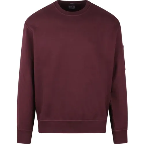 Baumwoll-Crewneck-Sweatshirt Fw24 , Herren, Größe: L - C.P. Company - Modalova