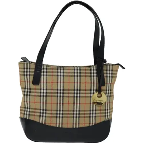 Pre-owned Canvas shoulder-bags , female, Sizes: ONE SIZE - Burberry Vintage - Modalova