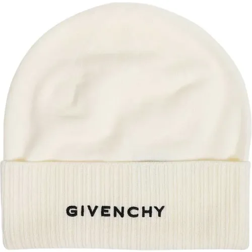 Woll-Logo-Hut mit besticktem Detail - Givenchy - Modalova