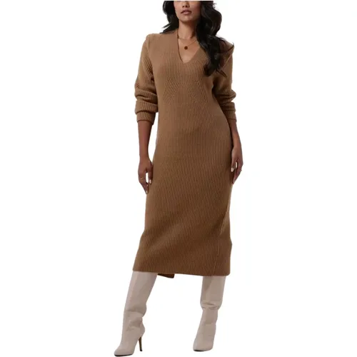 Maxi Kleid Kamel Farbe Nimi 420041 , Damen, Größe: L - drykorn - Modalova