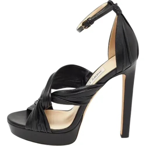 Pre-owned Leather sandals , female, Sizes: 5 UK - Jimmy Choo Pre-owned - Modalova