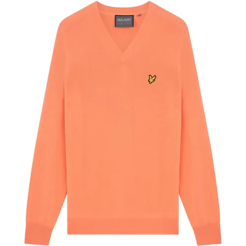 Golf V Neck Strickpullover , Herren, Größe: XS - Lyle & Scott - Modalova