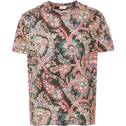 Paisley Floral Print Casual T-Shirt , male, Sizes: 4XL, M, 3XL, XL - ETRO - Modalova