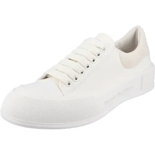 Pre-owned Cotton sneakers , female, Sizes: 11 1/2 UK - Alexander McQueen Pre-owned - Modalova
