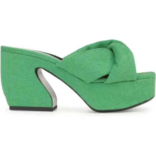 Platform Mules for Modern Women , female, Sizes: 5 UK, 5 1/2 UK, 3 UK - Sergio Rossi - Modalova