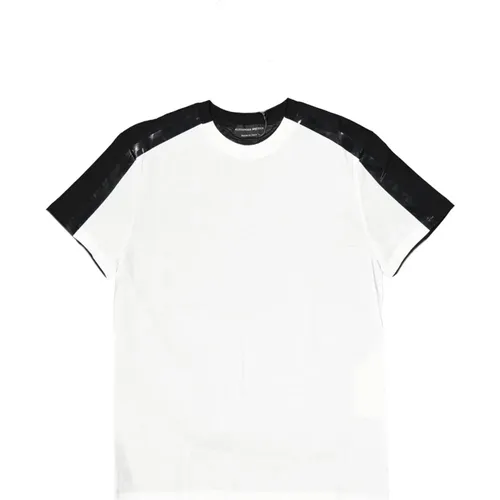 Weißes Baumwoll-T-Shirt mit Rundhalsausschnitt - alexander mcqueen - Modalova