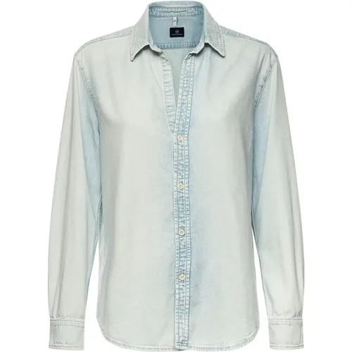 Denim Blouse Relaxed , Damen, Größe: L - adriano goldschmied - Modalova