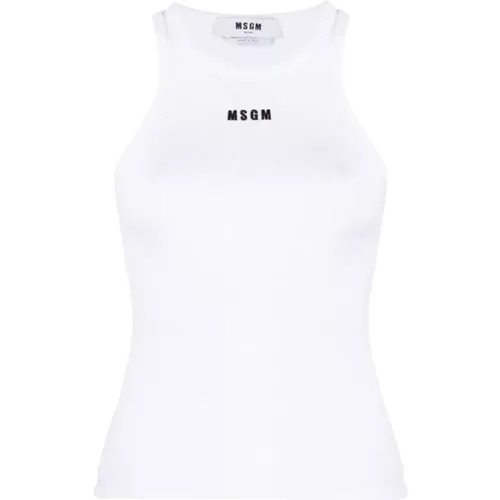 Optical Top , female, Sizes: XS, 2XS - Msgm - Modalova