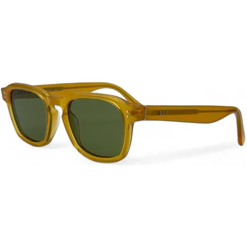 Unisex Sonnenbrille Gelb Transparent Quadratischer Stil - Retrosuperfuture - Modalova