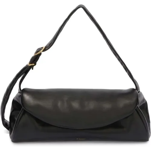 Schwarze Cannolo Handtasche - Jil Sander - Modalova