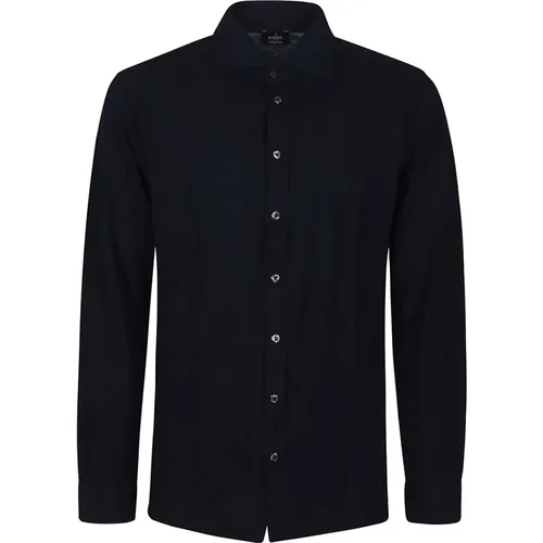 Long Sleeve Shirt , male, Sizes: M, L, 2XL, XL - Barba Napoli - Modalova