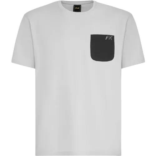 T-Shirt MIT Tasche , Herren, Größe: 2XL - F**k - Modalova