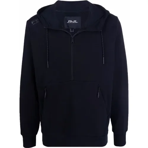 Navy Half Zip Sweatshirt , male, Sizes: M - Ralph Lauren - Modalova