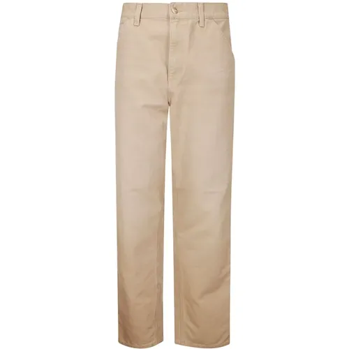 Cotton Trousers Straight Cut , male, Sizes: W32, W33 - Carhartt WIP - Modalova