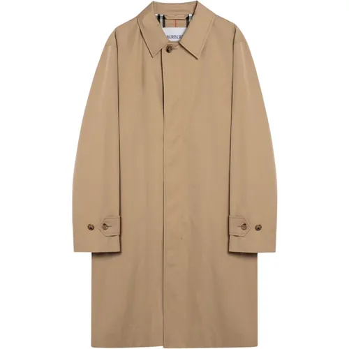 Single-Breasted Dust Coat , male, Sizes: M, XL, L - Burberry - Modalova