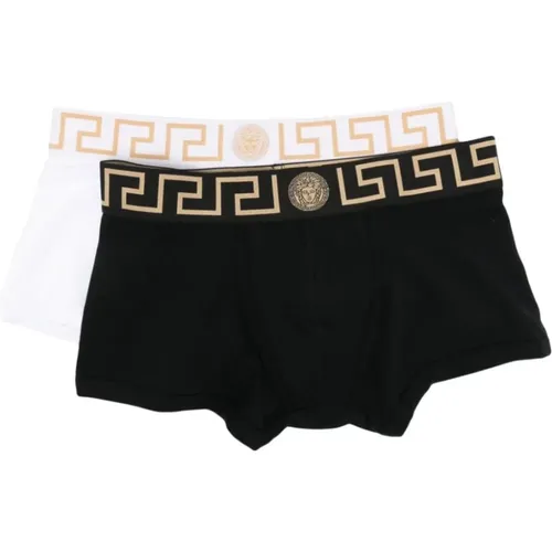 Signature Greca Detailing Underwear Pack , male, Sizes: M - Versace - Modalova