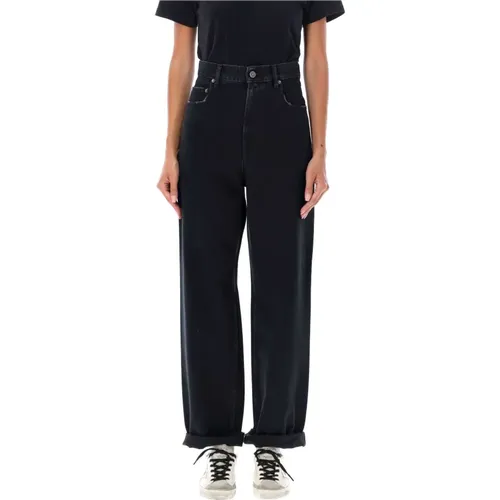 High-Waist Schwarze Kim Jeans - Golden Goose - Modalova