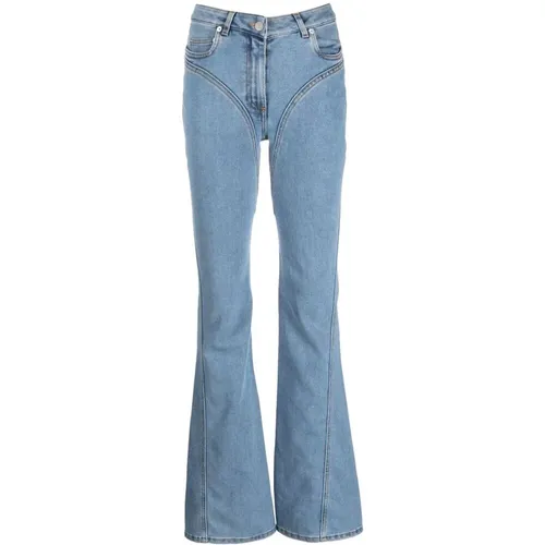 Flared Jeans , Damen, Größe: S - Mugler - Modalova