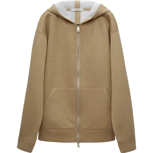 Oversized Kapuzenjacke Adored Beige , Damen, Größe: M - dorothee schumacher - Modalova