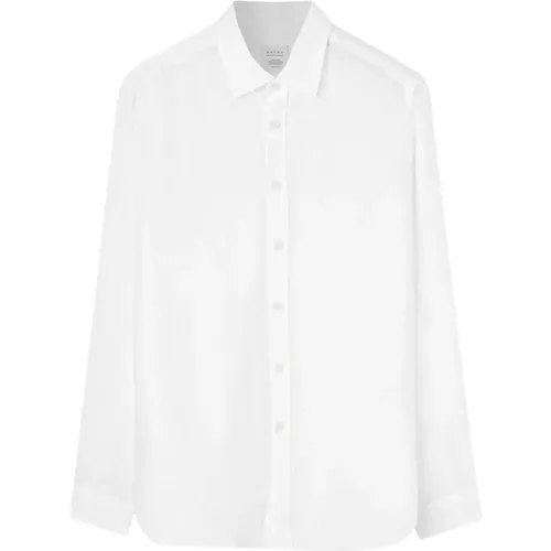 Weiße Leinenhemd , Herren, Größe: 2XL - Xacus - Modalova