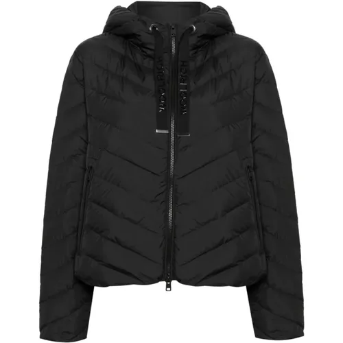 Quilted Coat with Logo Detail , female, Sizes: M, S - Woolrich - Modalova