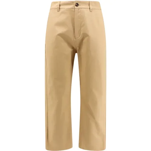 Trousers with Zip and Button , male, Sizes: L, S - Marni - Modalova