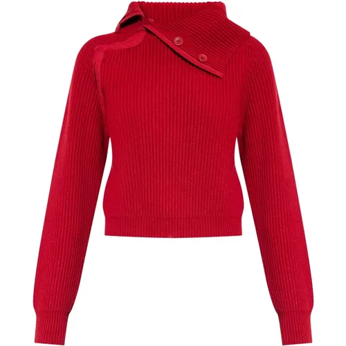 ‘Vega’ ribbed sweater , female, Sizes: S - Jacquemus - Modalova
