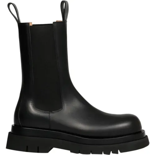 Lug Czarny Boots , male, Sizes: 8 1/2 UK, 7 UK - Bottega Veneta - Modalova