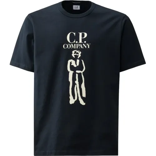 T-Shirts , Herren, Größe: M - C.P. Company - Modalova