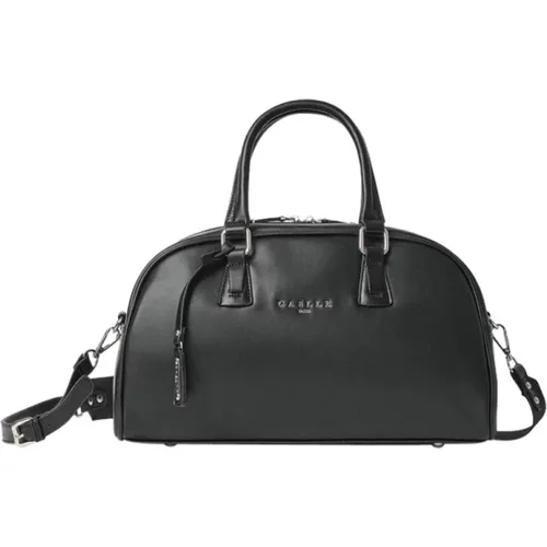 Schwarze Synthetische Handtasche , Damen, Größe: ONE Size - Gaëlle Paris - Modalova