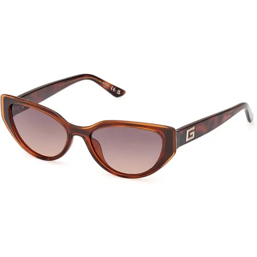 Cat-eye sunglasses for a glamorous look , female, Sizes: 52 MM - Guess - Modalova