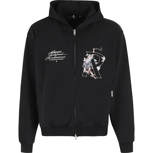 Zip Hoodie , Herren, Größe: S - REPRESENT - Modalova