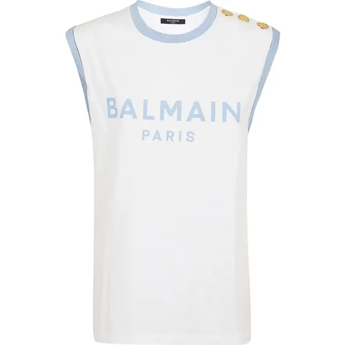 Women's Clothing Topwear Ss24 , female, Sizes: S - Balmain - Modalova