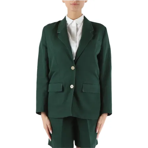 Relaxed Fit Cotton Linen Jacket , female, Sizes: XS, 2XS, S - Tommy Hilfiger - Modalova