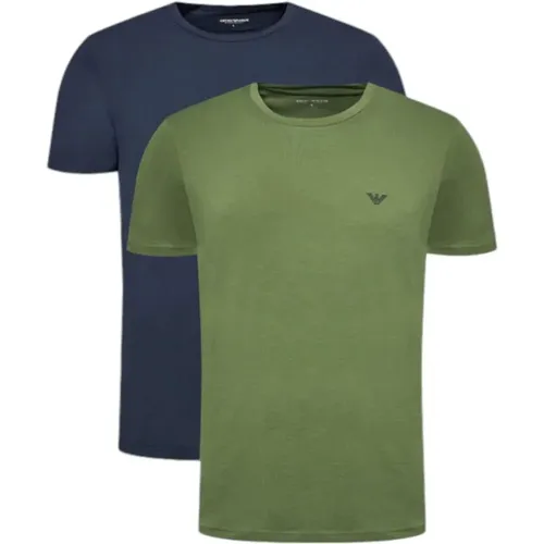 Baumwoll-Stretch-T-Shirts Pack , Herren, Größe: L - Emporio Armani - Modalova