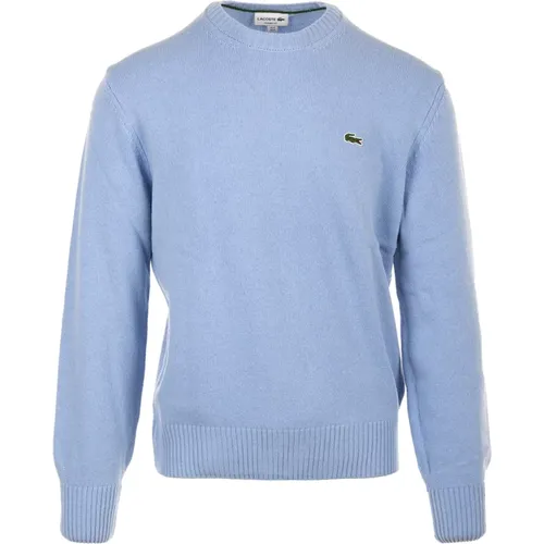 Hellblaue Pullover Pullovers , Herren, Größe: L - Lacoste - Modalova