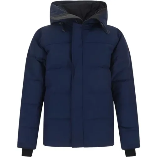 Navy MacMillan Down Jacket , male, Sizes: S, L, M, 2XL, XL - Canada Goose - Modalova