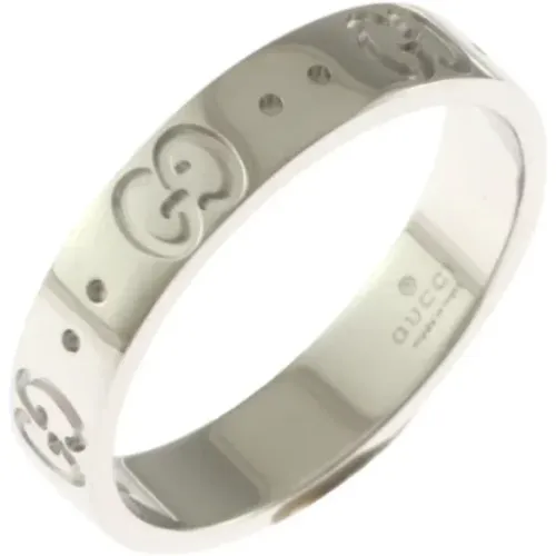 Pre-owned Silver rings , female, Sizes: ONE SIZE - Gucci Vintage - Modalova