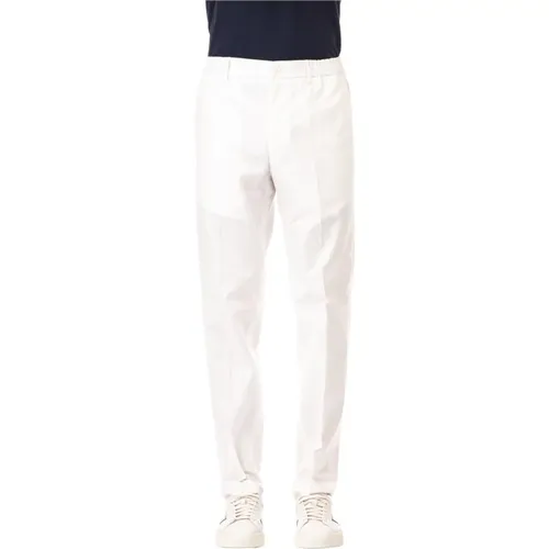 Cream Cotton Garcon Trousers , male, Sizes: M, L, XL - Tagliatore - Modalova