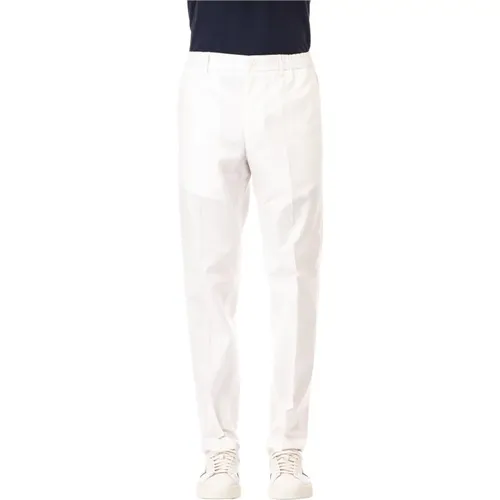 Cream Cotton Garcon Trousers , male, Sizes: M, L, XL, S - Tagliatore - Modalova