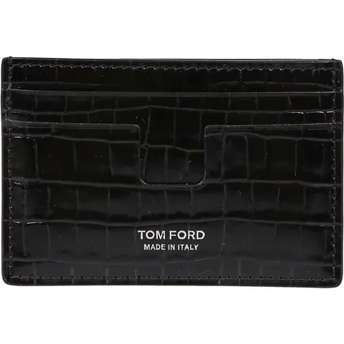 Classic Credit Card Holder , male, Sizes: ONE SIZE - Tom Ford - Modalova