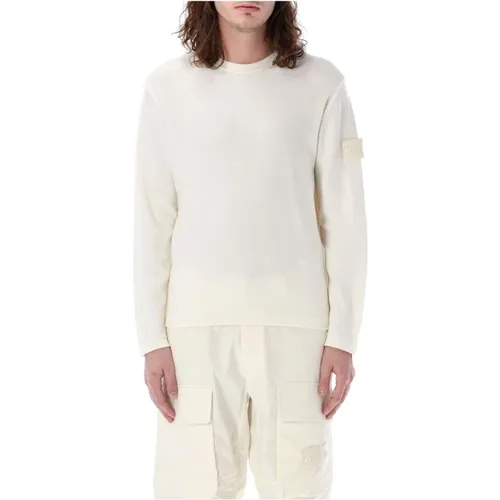 Sweatshirts,Weiße Pullover für Männer - Stone Island - Modalova