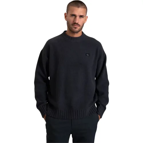 Strickpullover mit Elasthanmischung , Herren, Größe: L - Calvin Klein Jeans - Modalova