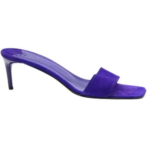 Pre-owned Suede heels , female, Sizes: 7 1/2 UK - Ralph Lauren Pre-owned - Modalova