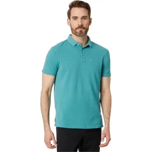 Stylisches Polo-Shirt , Herren, Größe: L - Armani Exchange - Modalova