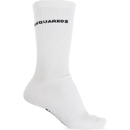 Socks with logo , male, Sizes: XL, S, L, M - Dsquared2 - Modalova