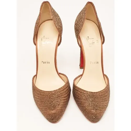 Pre-owned Satin heels , female, Sizes: 8 UK - Christian Louboutin Pre-owned - Modalova