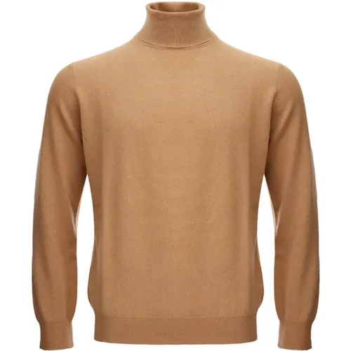 Kamel Wollmischung Rollkragenpullover , Herren, Größe: 2XL - Kangra - Modalova