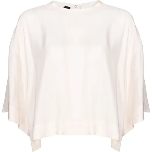 Gedrapierte Cape-Bluse Ivory PINKO - pinko - Modalova